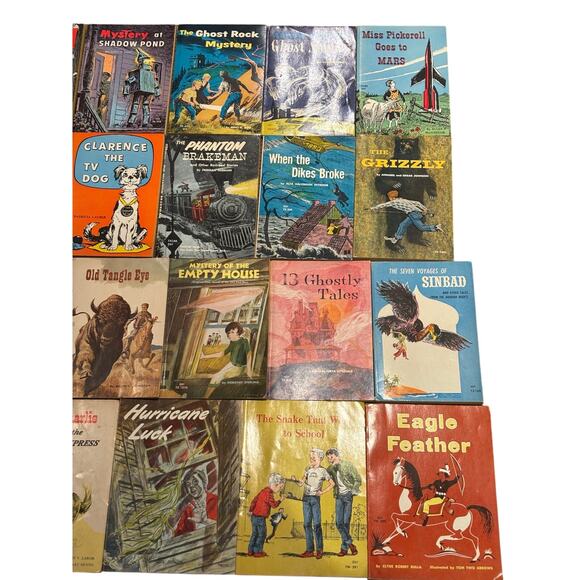 Vintage 1950's-60's's Lot of 21 Scholastic Paperback Kids' Books, Various Titles - Picture 4 of 5